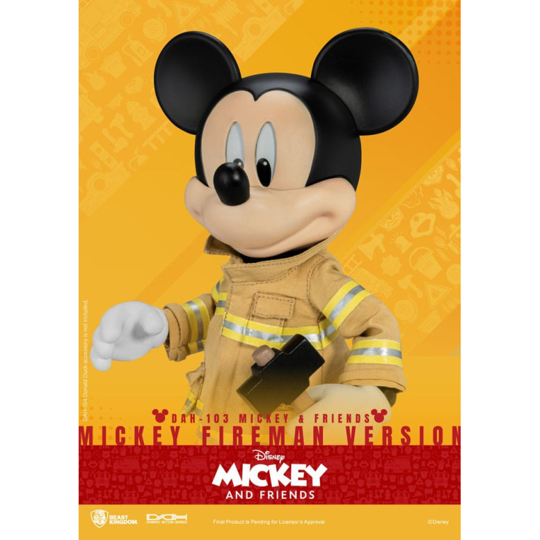 Beast Kingdom - Mickey & Friends - Mickey Feuerwehrmann Ver. figurine Dynamic Action Heroes 1/9
