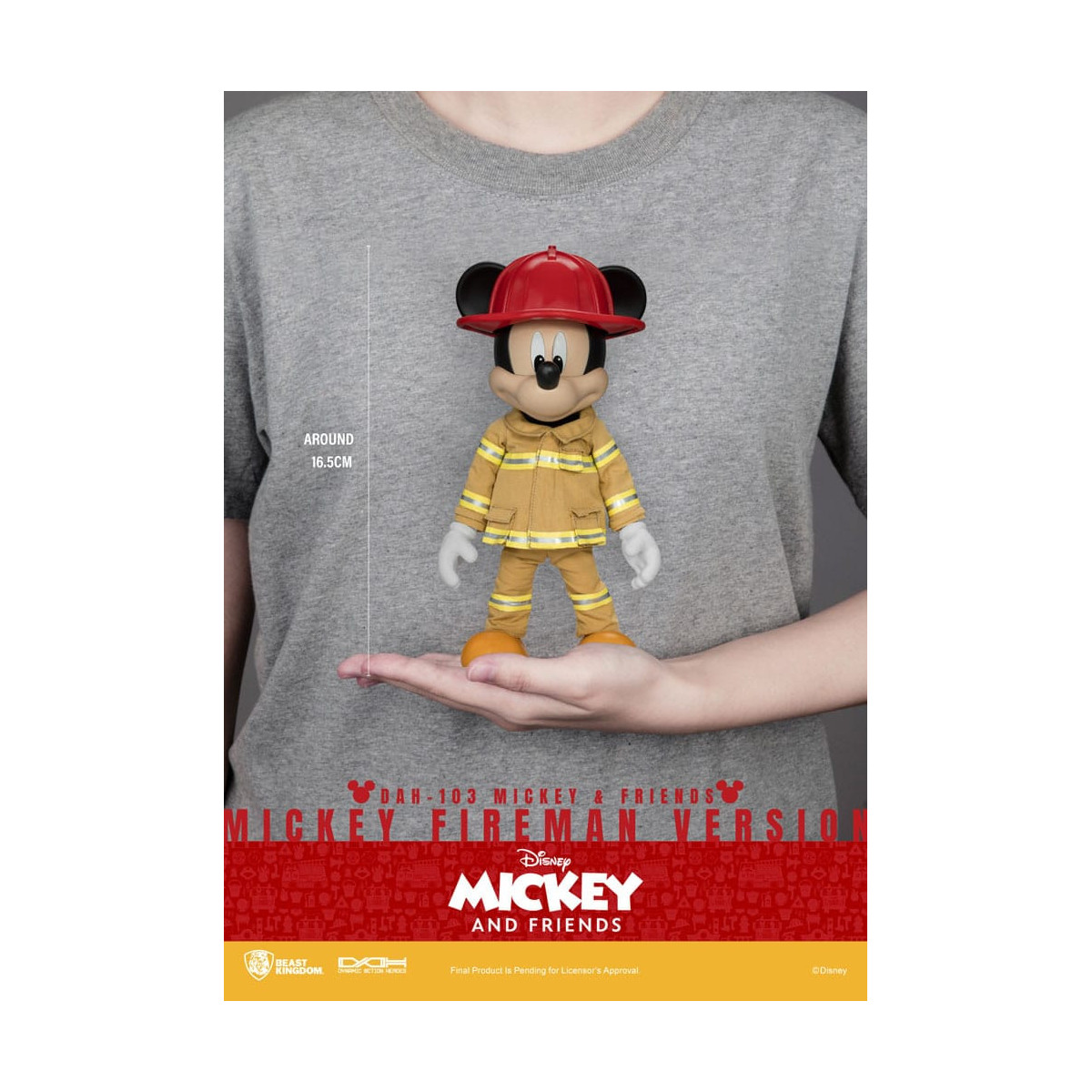 Beast Kingdom - Mickey & Friends - Mickey Feuerwehrmann Ver. figurine Dynamic Action Heroes 1/9