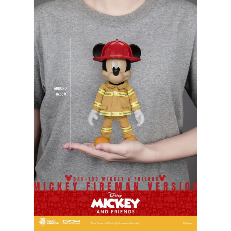 Beast Kingdom - Mickey & Friends - Mickey Feuerwehrmann Ver. figurine Dynamic Action Heroes 1/9