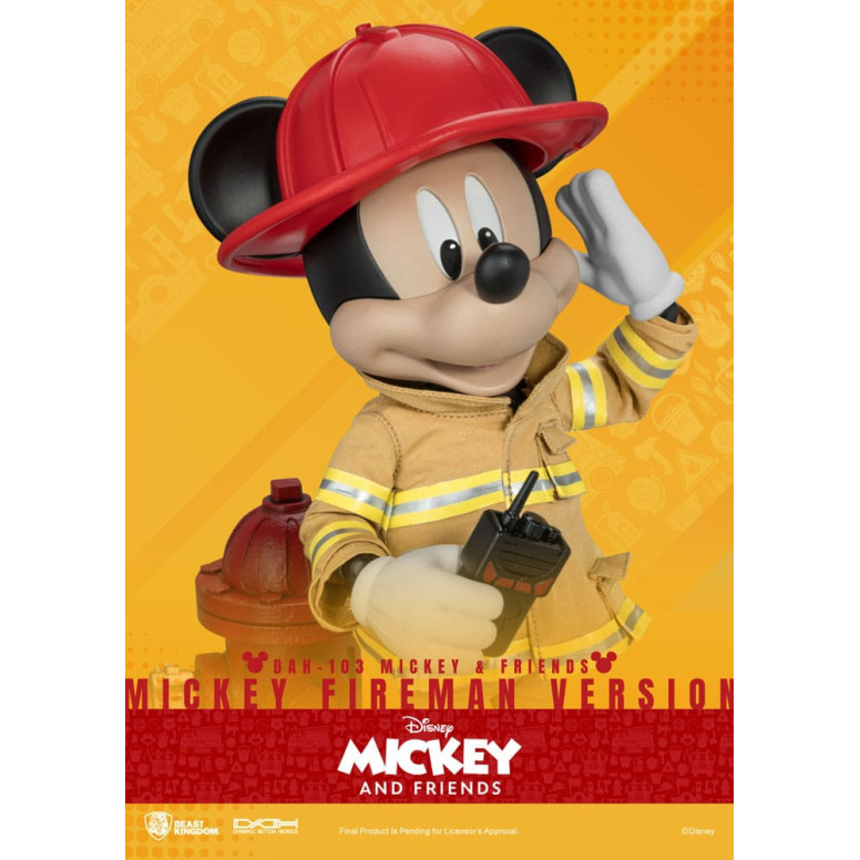 Beast Kingdom - Mickey & Friends - Mickey Feuerwehrmann Ver. figurine Dynamic Action Heroes 1/9
