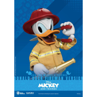 Beast Kingdom - Mickey & Friends - Donald Duck Feuerwehrmann Ver. Aktionsfigur Dynamic Action Heroes 1/9