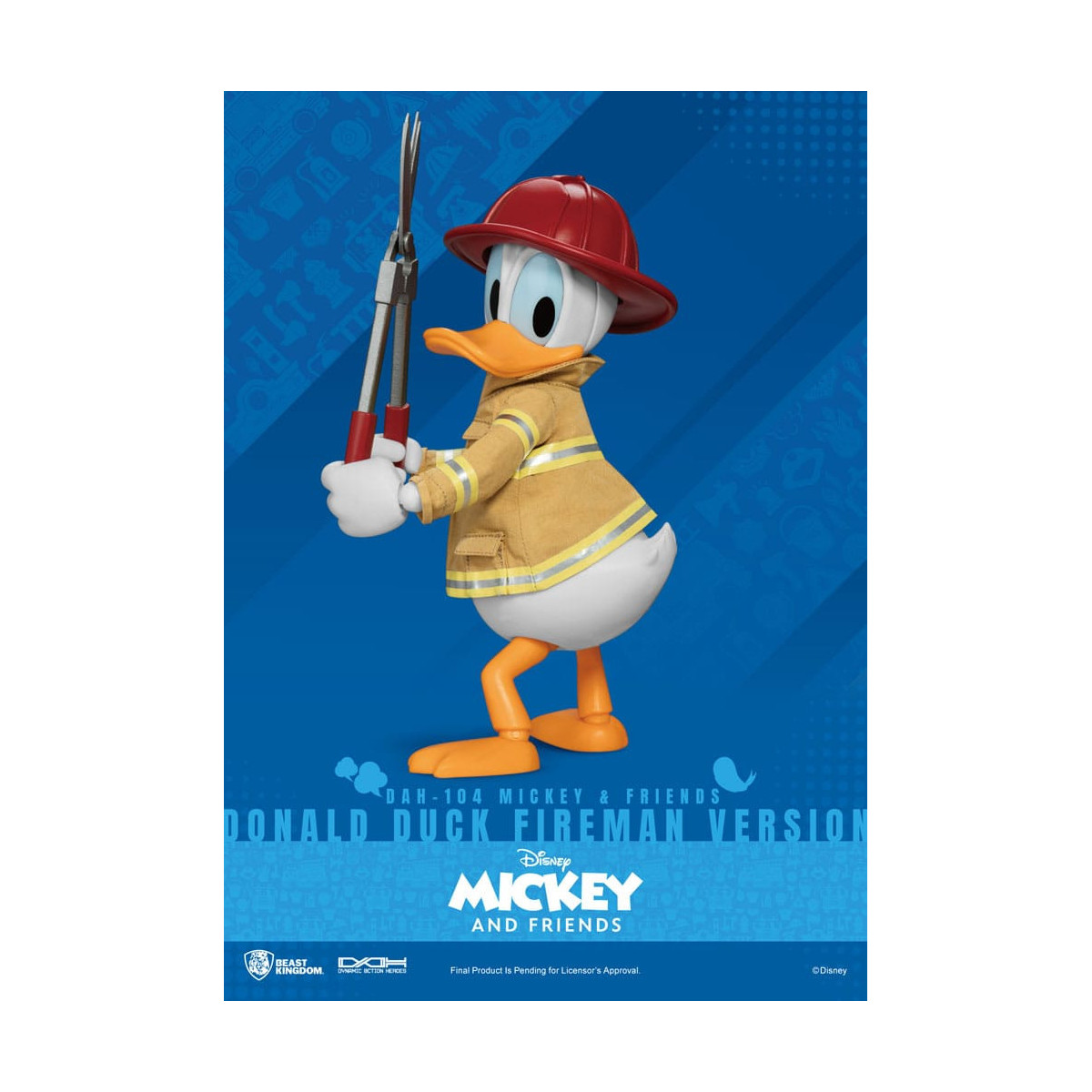 Beast Kingdom - Mickey & Friends - Donald Duck Feuerwehrmann Ver. Aktionsfigur Dynamic Action Heroes 1/9