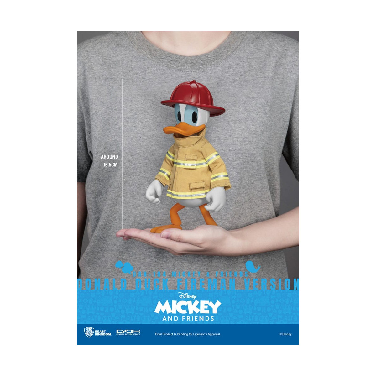 Beast Kingdom - Mickey & Friends - Donald Duck Feuerwehrmann Ver. Aktionsfigur Dynamic Action Heroes 1/9