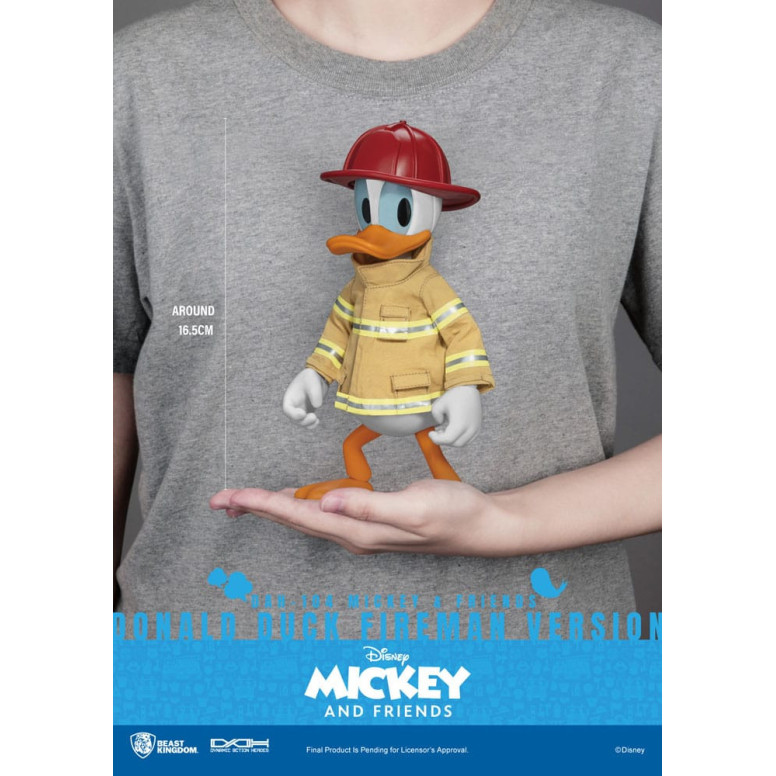 Beast Kingdom - Mickey & Friends - Donald Duck Feuerwehrmann Ver. Aktionsfigur Dynamic Action Heroes 1/9