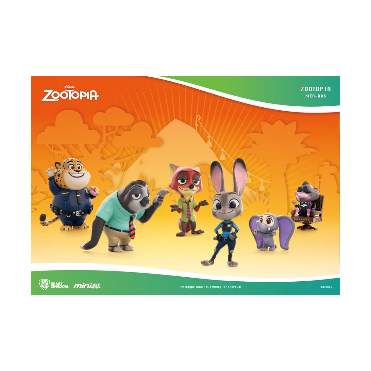 Beast Kingdom - Mini Egg Attack - Zootopia - Zootopie - Satz von 6 Minifiguren