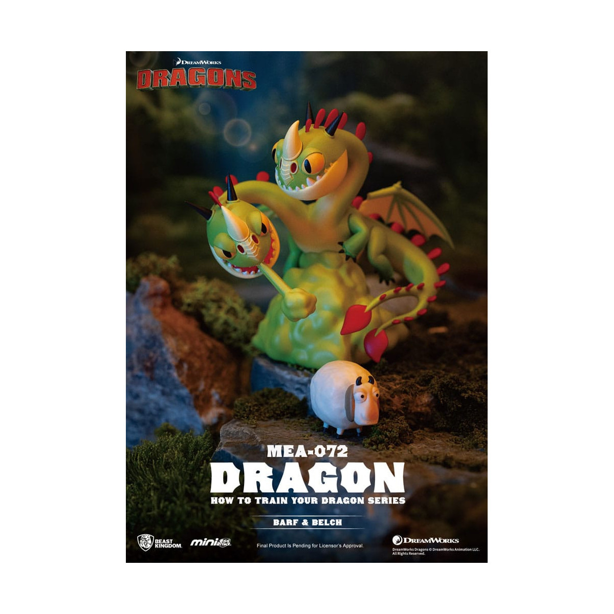 Beast Kingdom - Mini Egg Attack - So trainieren Sie Ihr Dragon - Satz mit 6 Minifiguren