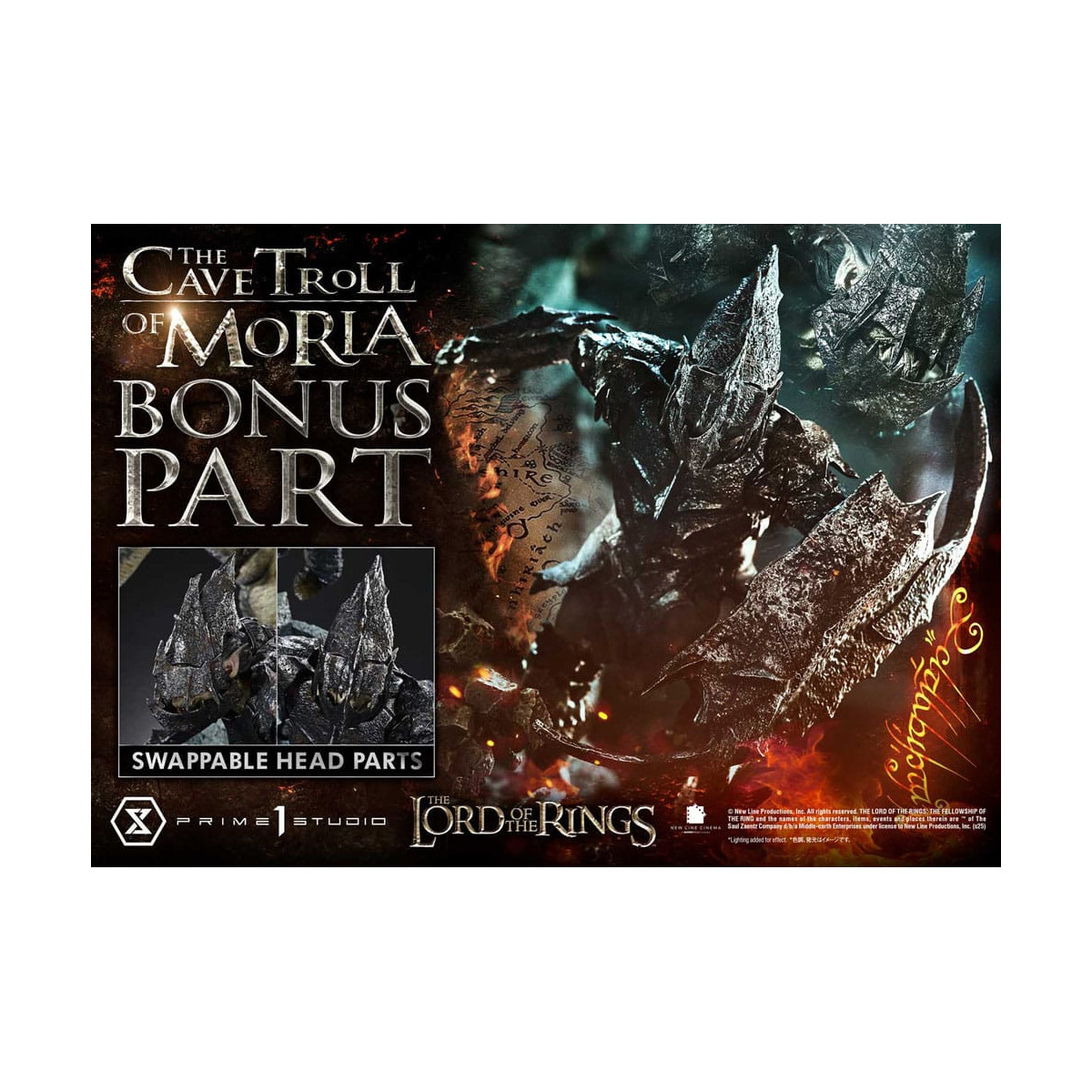 Prime 1 Studio - Höhlentroll von Moria Bonus Version - Der Herr der Ringe Premium Masterline Serie 1/6