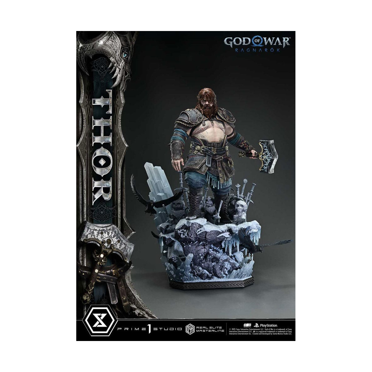 Prime 1 Studio - God of War: Ragnarok - Thor Deluxe Bonus Version - Real Elite Masterline Serie 1/3