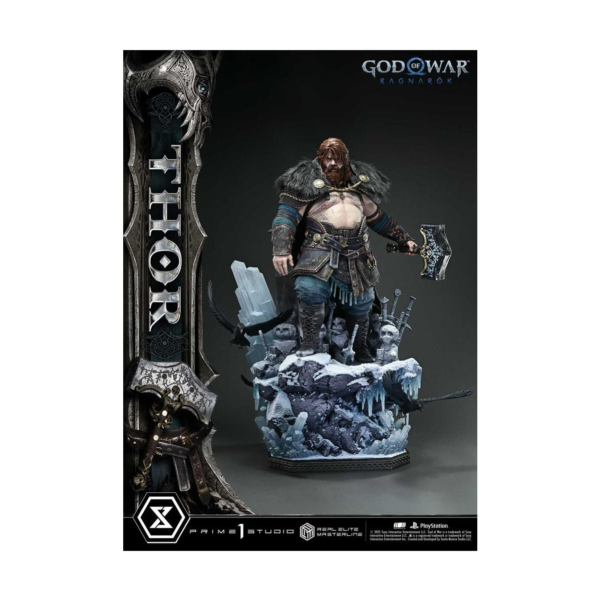 Prime 1 Studio - God of War: Ragnarok - Thor Deluxe Bonus Version - Real Elite Masterline Serie 1/3