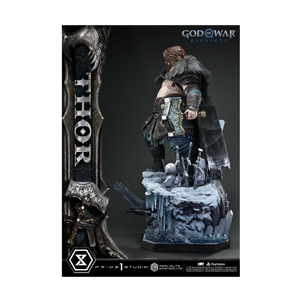 Prime 1 Studio - God of War: Ragnarok - Thor Deluxe Bonus Version - Real Elite Masterline Serie 1/3