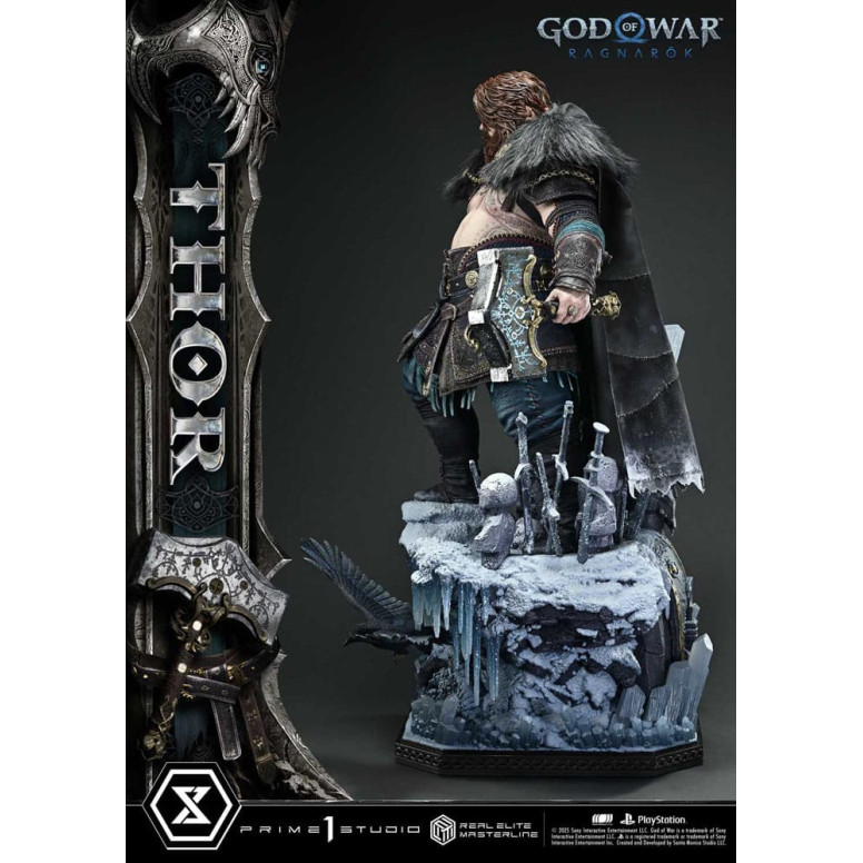 Prime 1 Studio - God of War: Ragnarok - Thor Deluxe Bonus Version - Real Elite Masterline Serie 1/3