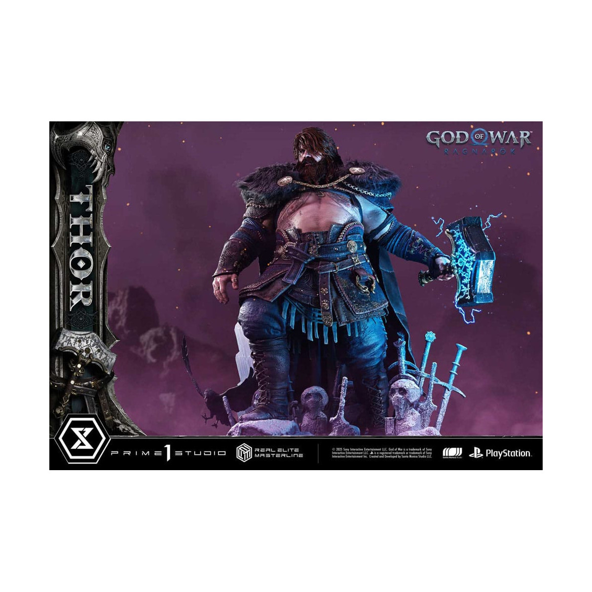 Prime 1 Studio - God of War: Ragnarok - Thor Deluxe Bonus Version - Real Elite Masterline Serie 1/3