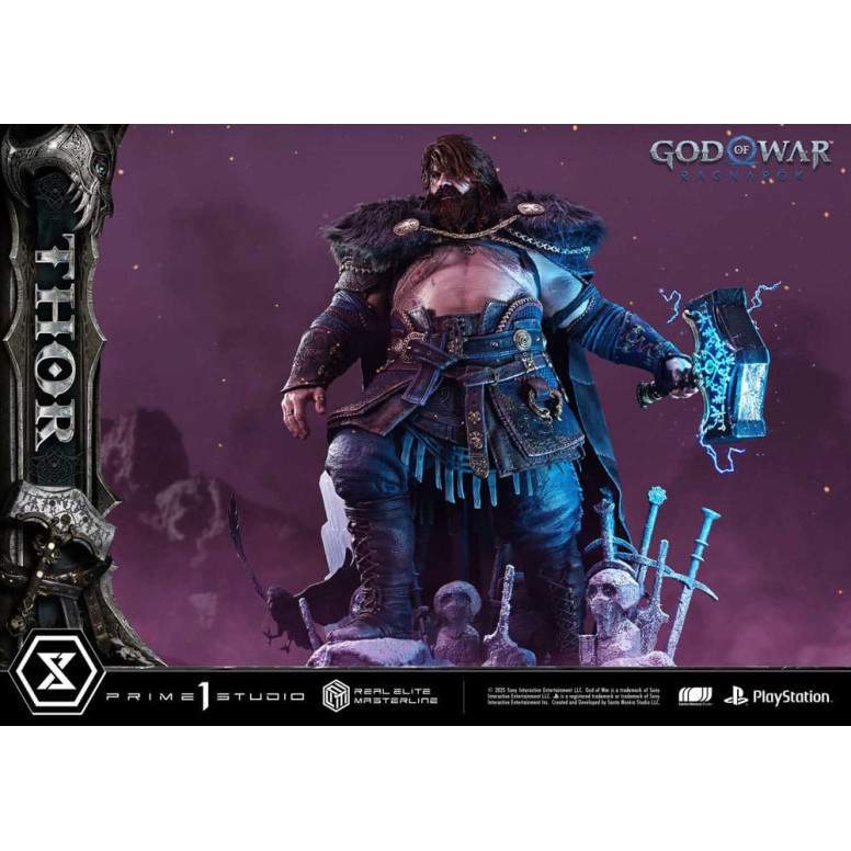 Prime 1 Studio - God of War: Ragnarok - Thor Deluxe Bonus Version - Real Elite Masterline Serie 1/3