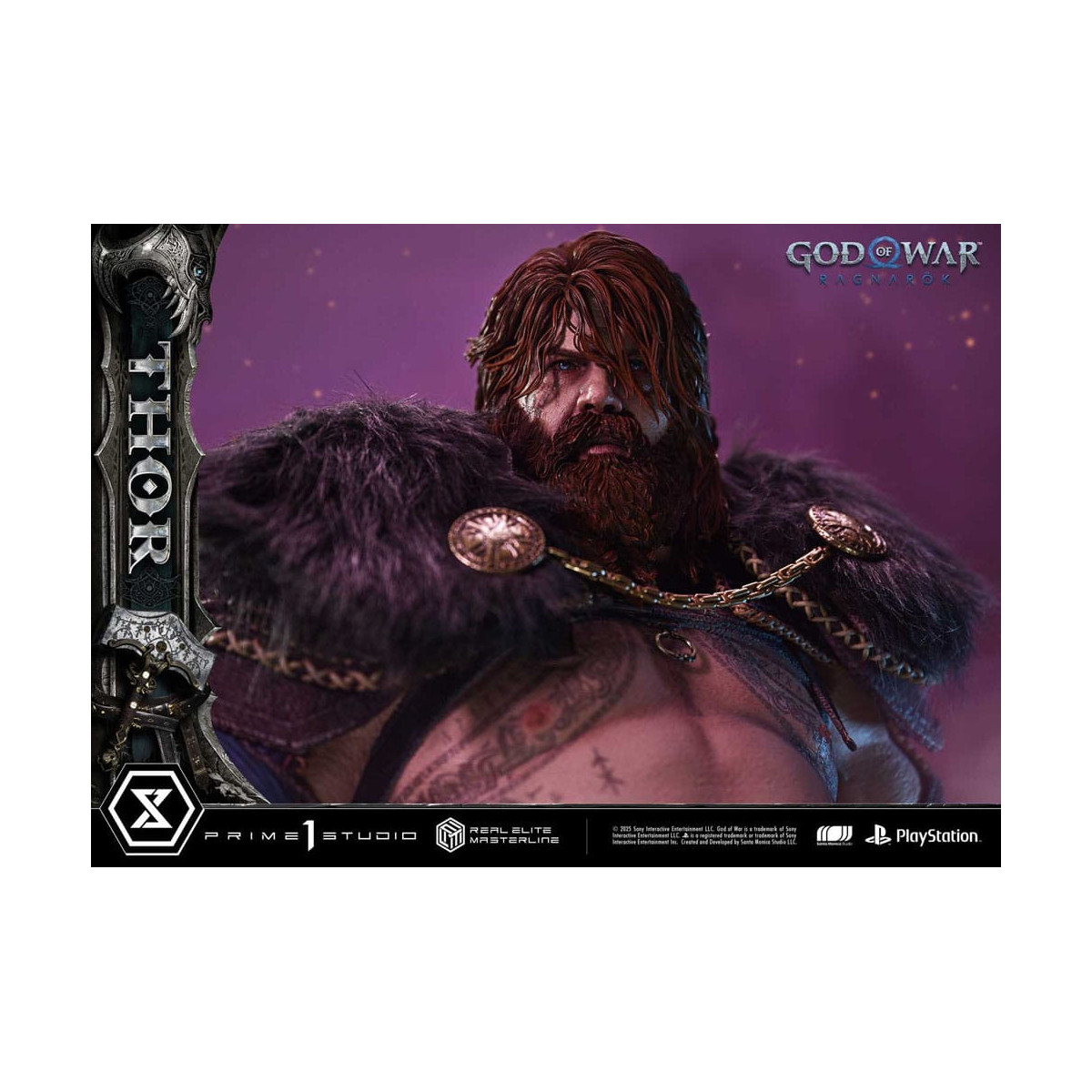 Prime 1 Studio - God of War: Ragnarok - Thor Deluxe Bonus Version - Real Elite Masterline Serie 1/3