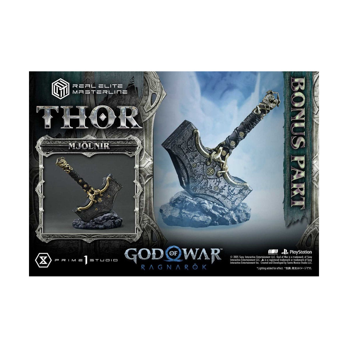 Prime 1 Studio - God of War: Ragnarok - Thor Deluxe Bonus Version - Real Elite Masterline Serie 1/3