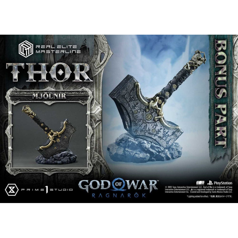 Prime 1 Studio - God of War: Ragnarok - Thor Deluxe Bonus Version - Real Elite Masterline Serie 1/3