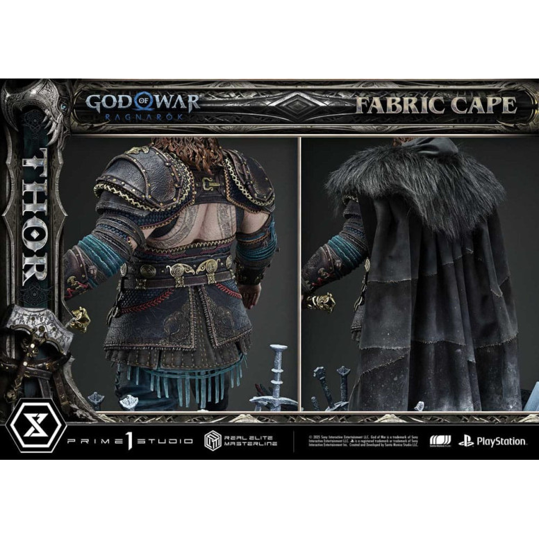 Prime 1 Studio - God of War: Ragnarok - Thor Deluxe Bonus Version - Real Elite Masterline Serie 1/3