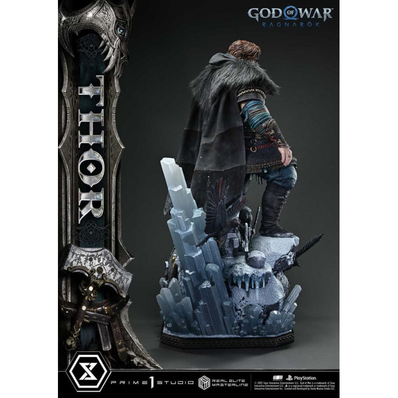 Prime 1 Studio - God of War: Ragnarok - Thor Deluxe Bonus Version - Real Elite Masterline Serie 1/3