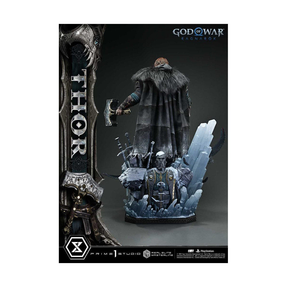 Prime 1 Studio - God of War: Ragnarok - Thor Deluxe Bonus Version - Real Elite Masterline Serie 1/3