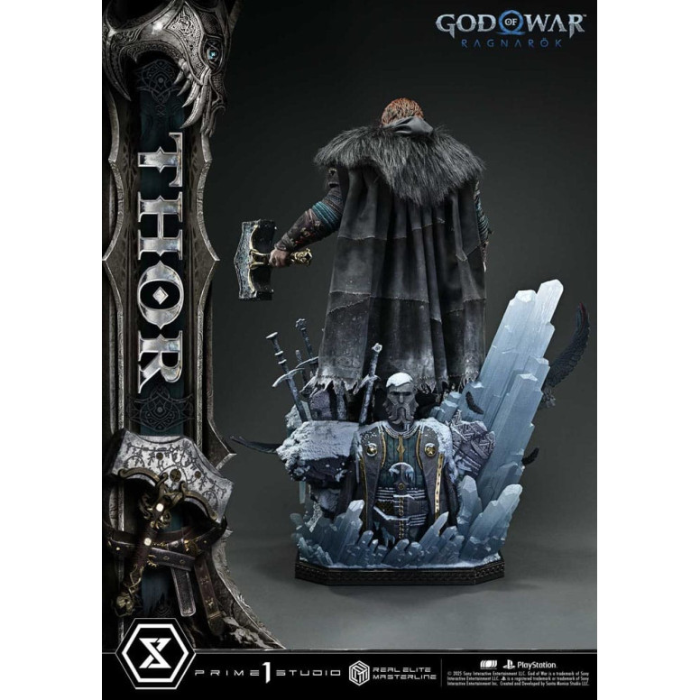 Prime 1 Studio - God of War: Ragnarok - Thor Deluxe Bonus Version - Real Elite Masterline Serie 1/3