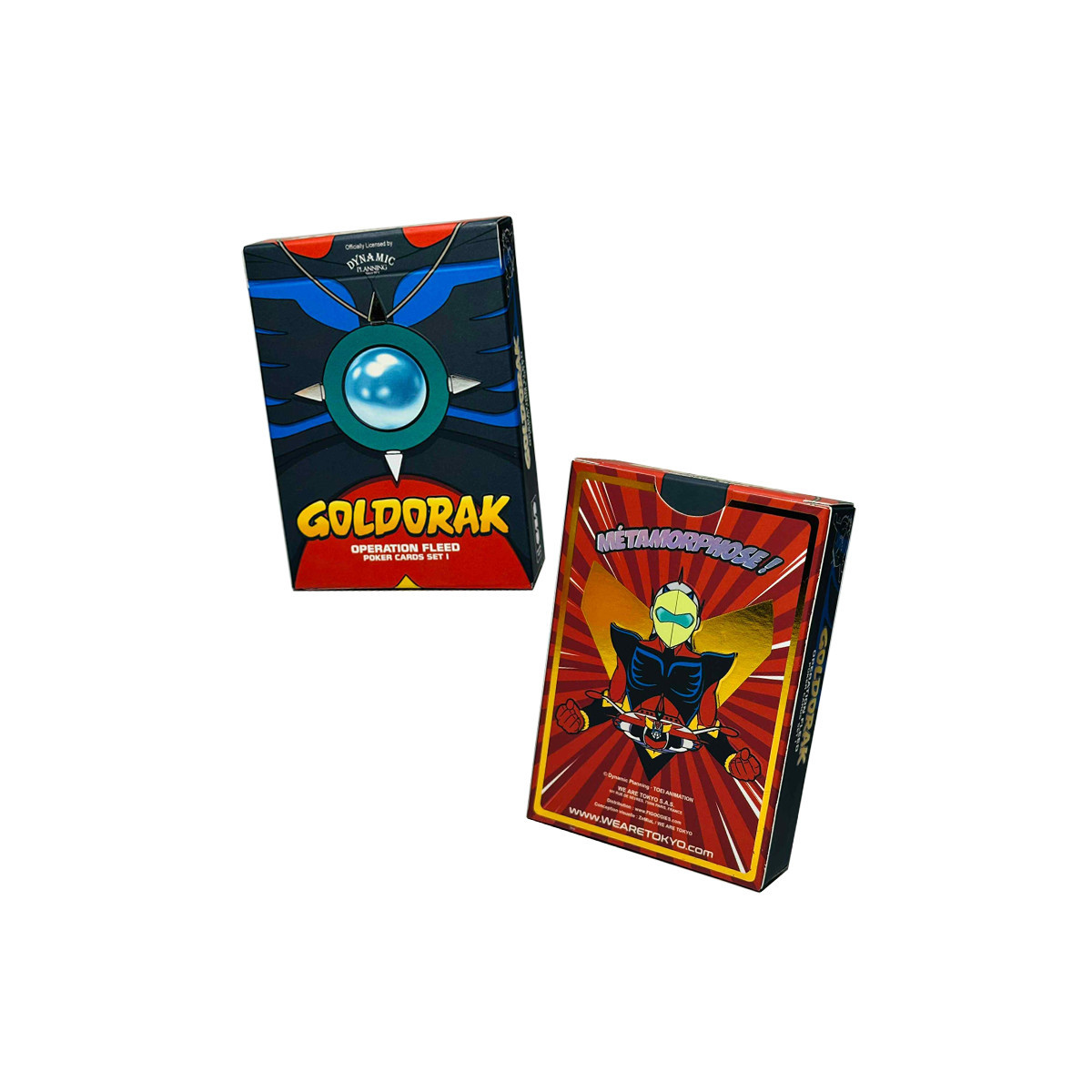 Goldorak - 54 Karten Poker Set - Operation Fleed Poker Karten Set I - Wir sind Tokyo
