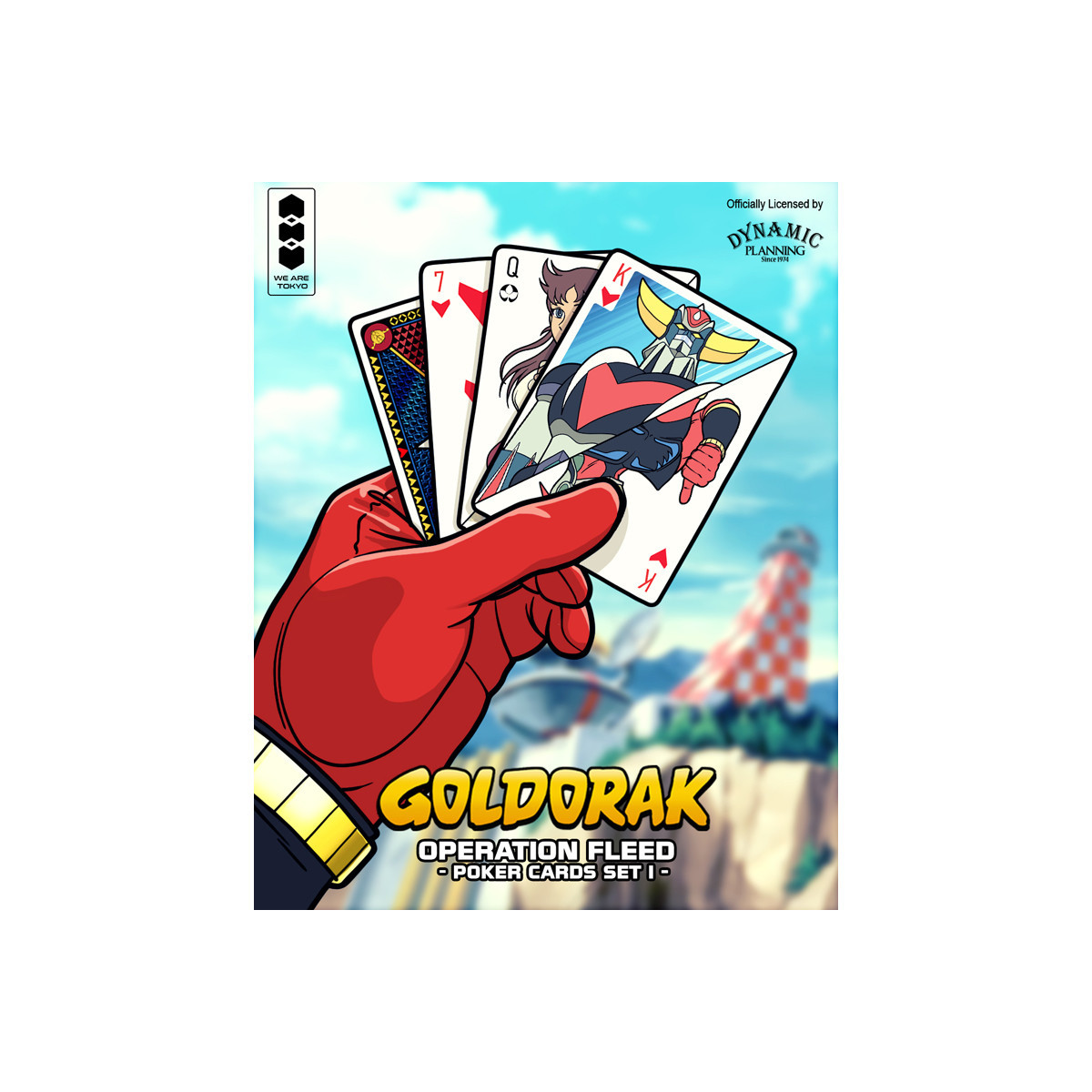 Goldorak - 54 Karten Poker Set - Operation Fleed Poker Karten Set I - Wir sind Tokyo