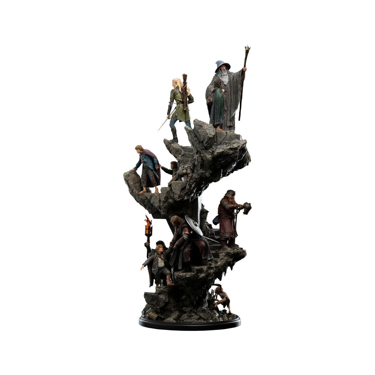 Der Herr der Ringe Statuette Masters Collection - Die Gemeinschaft des Ringes Limited Edition 1/6
