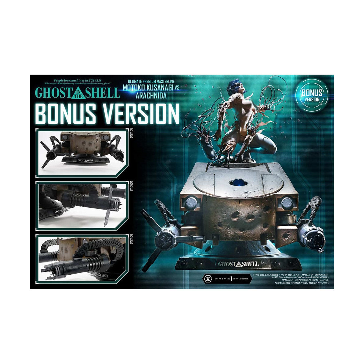 Prime 1 Studio Ghost in the Shell - Motoko Kusanagi vs Arachnida Bonus Version Ultimate Premium Masterline Serie 1/4