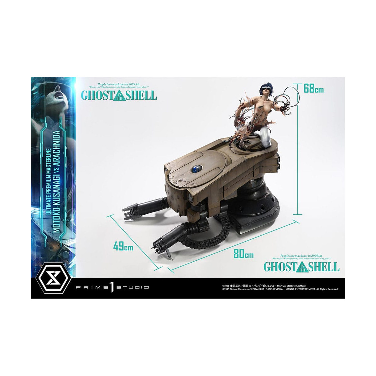 Prime 1 Studio Ghost in the Shell - Motoko Kusanagi vs Arachnida Bonus Version Ultimate Premium Masterline Serie 1/4