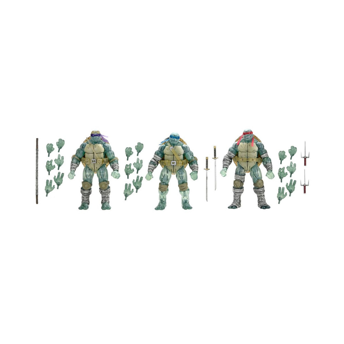 NECA - IDW Comics - Ghost Brothers 3er Pack - Der letzte Ronin - TMNT