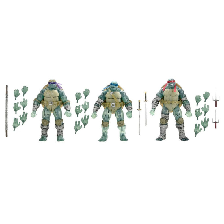 NECA - IDW Comics - Ghost Brothers 3er Pack - Der letzte Ronin - TMNT