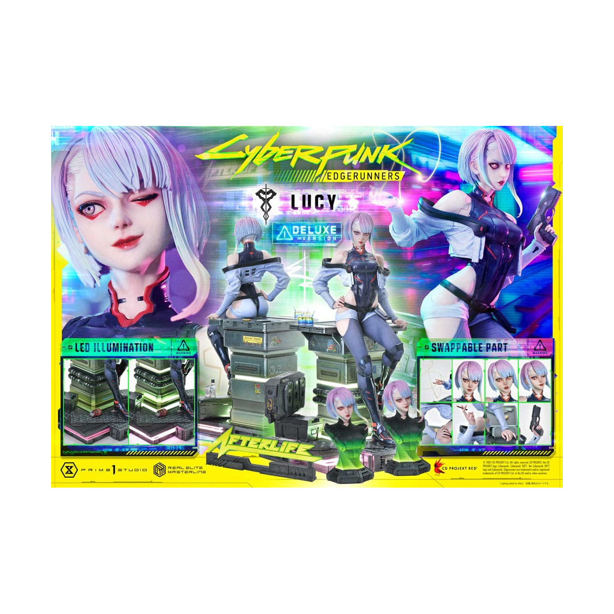 Prime 1 Studio - Cyberpunk: Edgerunners - Lucy Deluxe Bonus Version Real Elite Masterline Serie 1/4