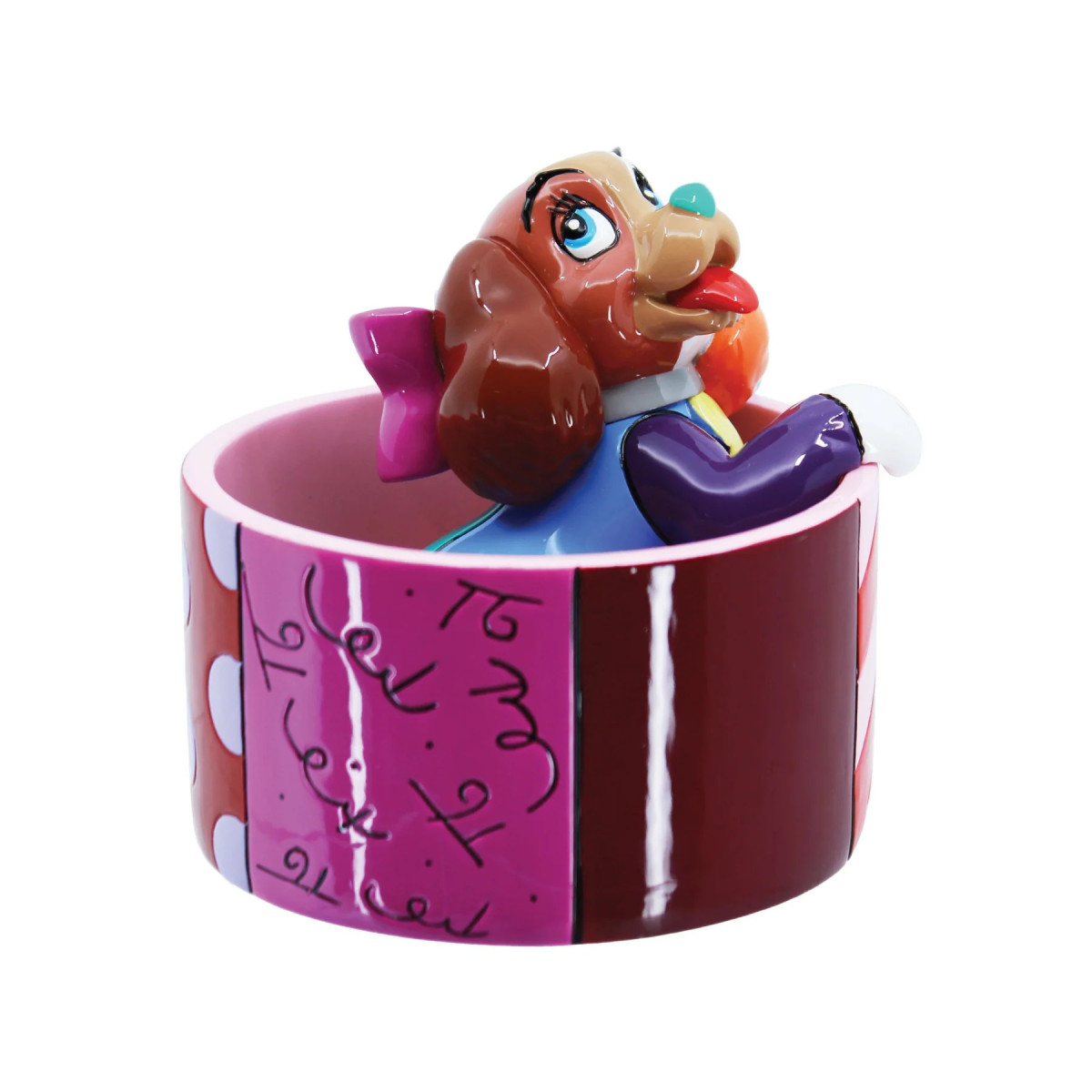 Enesco Disney - Romero Britto Lady 70th Anniversary Mini-Figur - Beauty and the Tramp