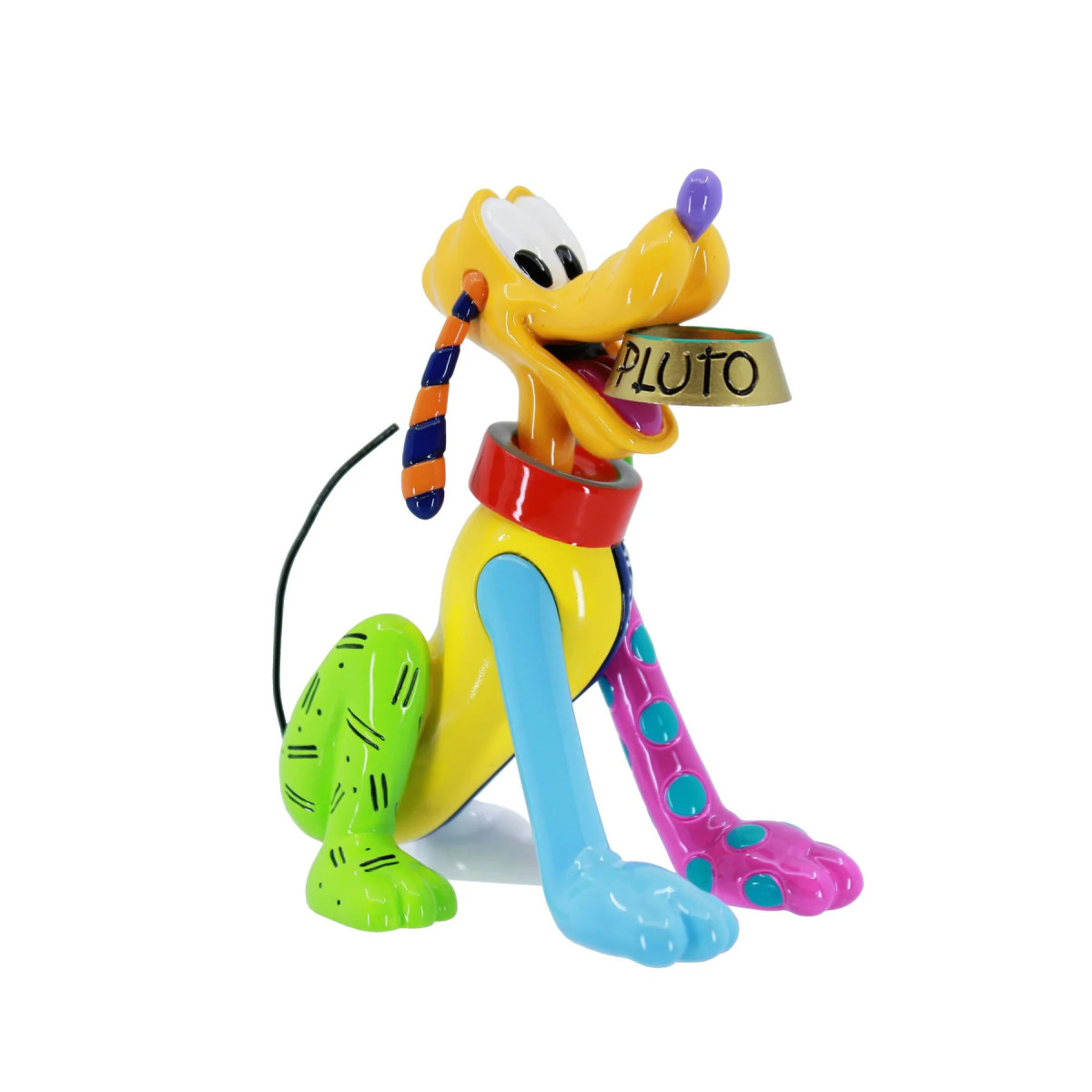 Enesco Disney by Britto - Pluto Mini-Figur zum 95. Geburtstag