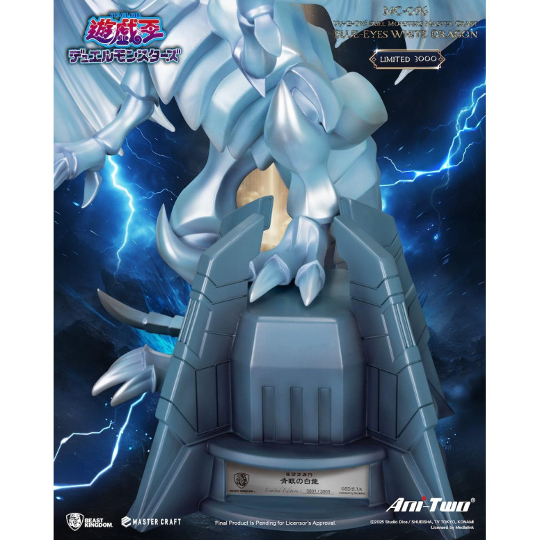 Beast Kingdom - Master Craft YU-GI-OH Duel Monsters - Dragon Weiß mit blauen Augen