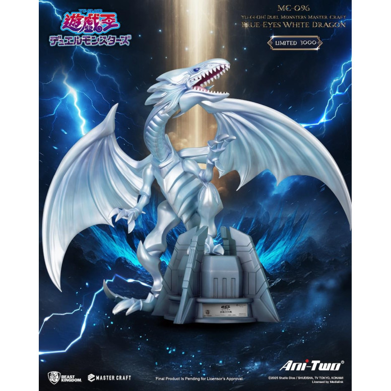 Beast Kingdom - Master Craft YU-GI-OH Duel Monsters - Dragon Weiß mit blauen Augen