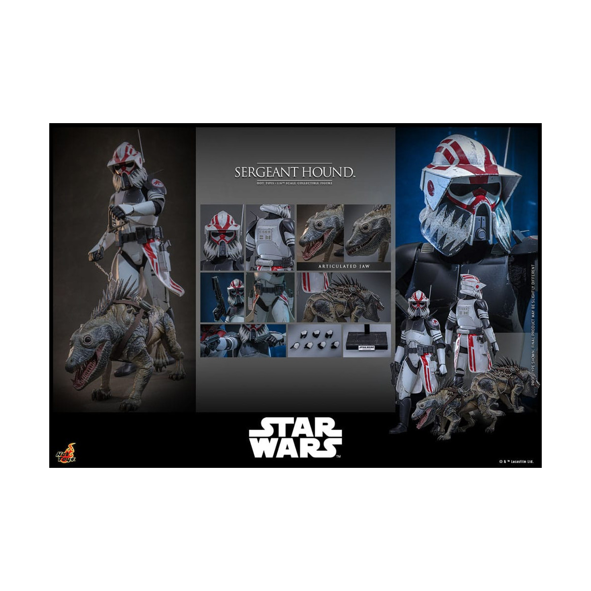 Hot Toys Star Wars - Sergeant Hound - The Clone Wars 1/6