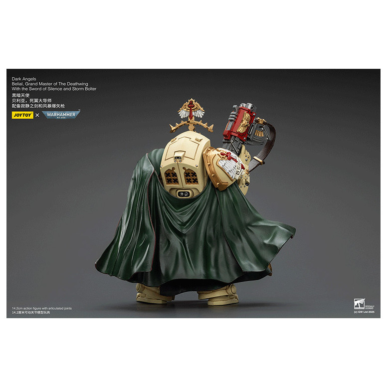JoyToy Space Marines - Dark Angels - Belial, Großmeister der Todesschwinge mit dem Schwert der Stille und dem Sturmgewehr 1/18