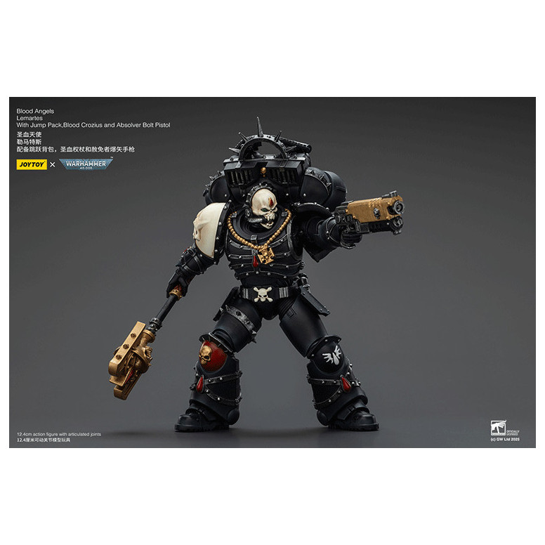 Joytoy - Warhammer - Blood Angels - Lemartes mit Jump Pack, Blood Crozius und Absolver Bolt Pistol