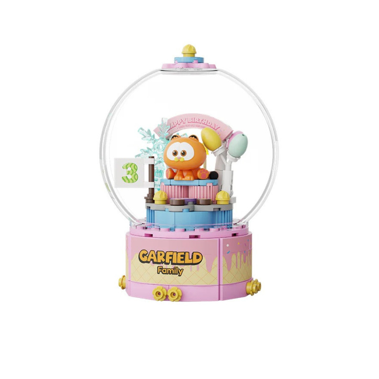 Pantasy - Garfield Crystal Ball Serie - Garfield Geburtstagstorte (Set a construire)