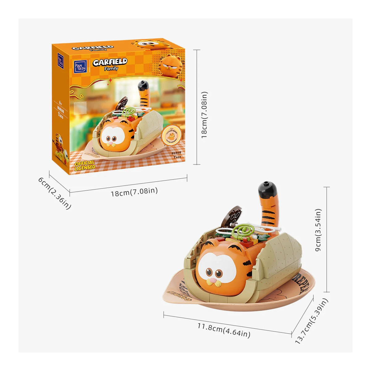 Pantasy - Garfield Foodie Series - Garfield Taco (ein Konstrukt setzen)