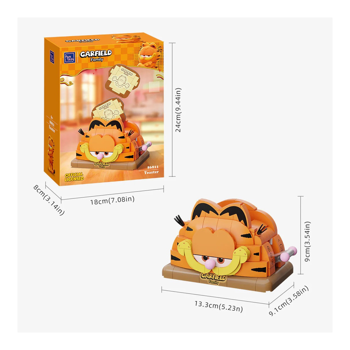 Pantasy - Garfield Fantastische Maschinen Serie - Garfield Toaster (set a construire)