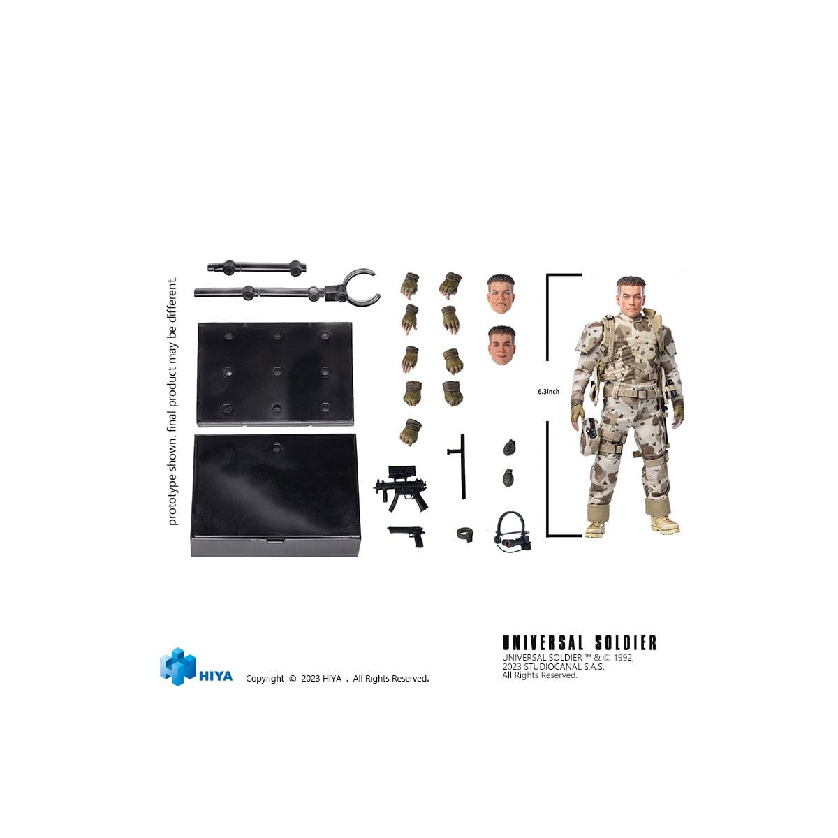 HIYA TOYS - Exquisite Super Series 1/12 - Universal Soldier (1992) Andrew Scott Figur