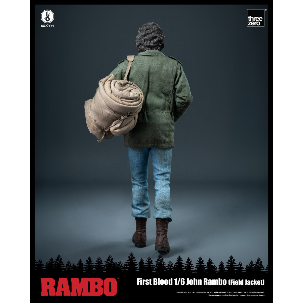 Three Zero - Rambo I - Actionfigur 1/6 - John Rambo Feldjacke - 30cm