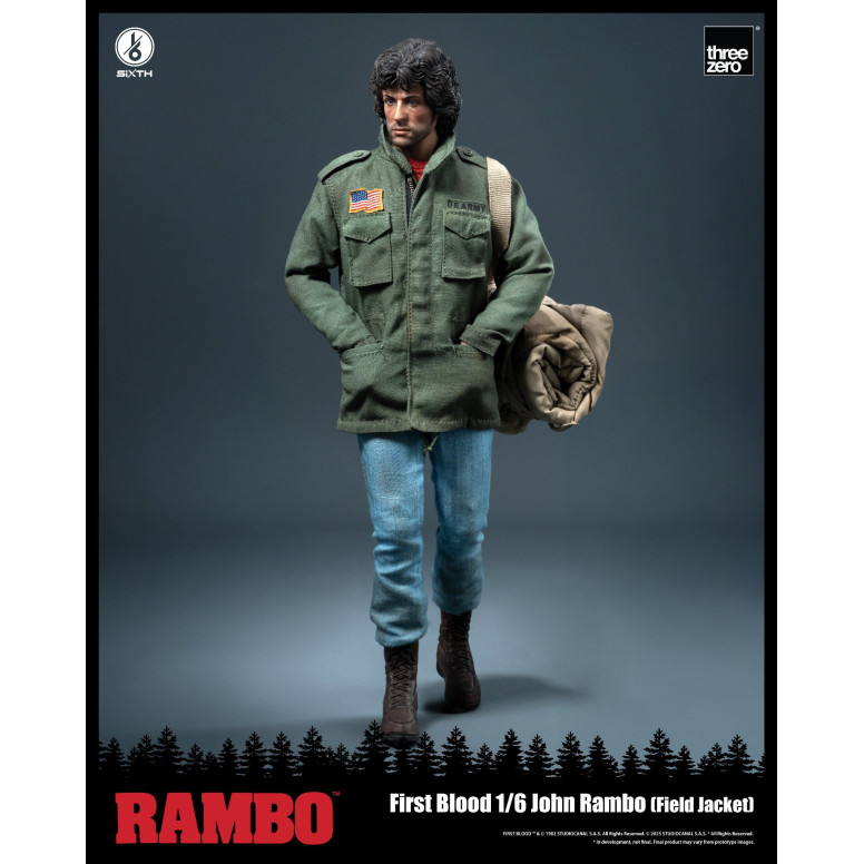 Three Zero - Rambo I - Actionfigur 1/6 - John Rambo Feldjacke - 30cm