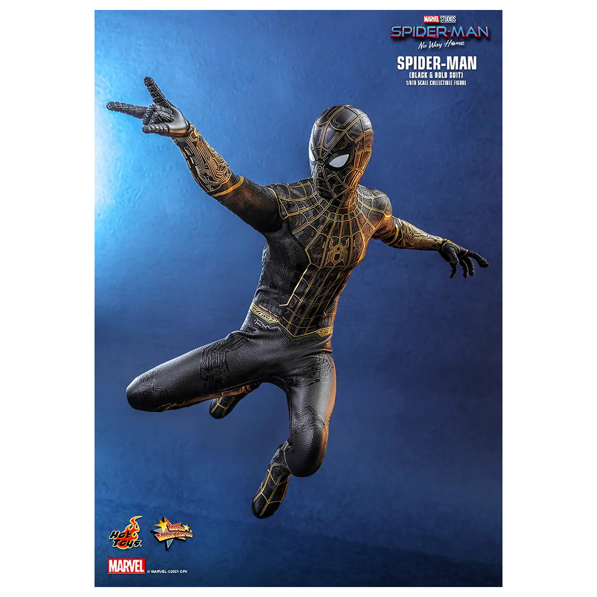  Hot Toys Marvel's Spider-Man: No Way Home figurine Movie Masterpiece 1/6 Spider-Man (Black & Gold Suit) figurine 