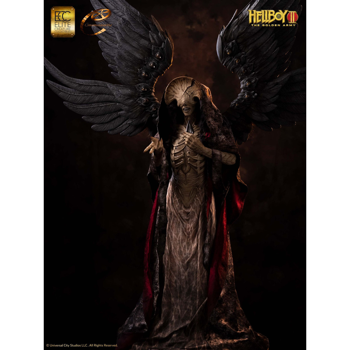 ECC Hellboy II : Les Légions d'or maudites statuette Maquette 1/3 Engel des Todes 136 cm