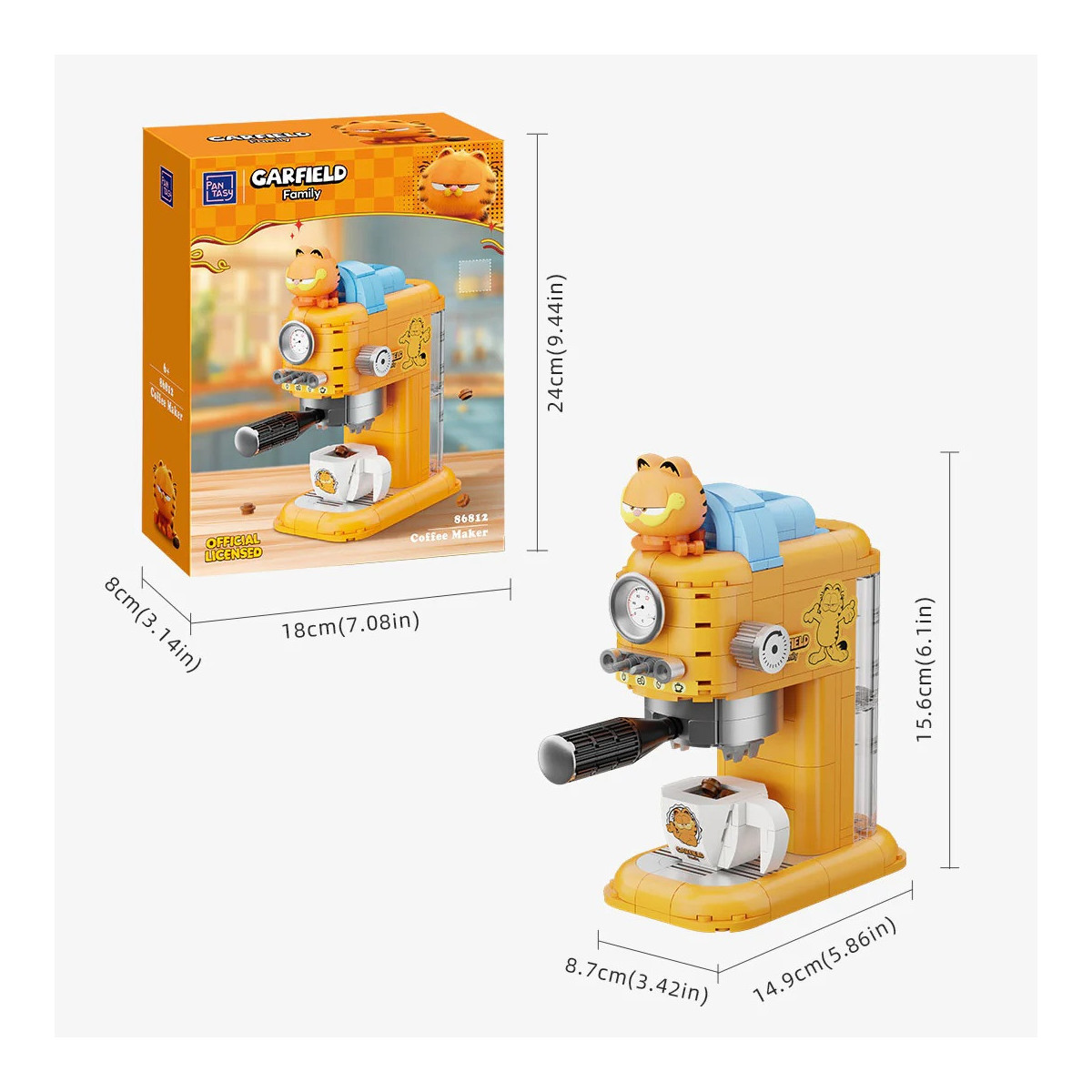 Pantasy - Garfield Fantastische Maschinen Serie - Garfield Maschine ein Café (Bausatz)