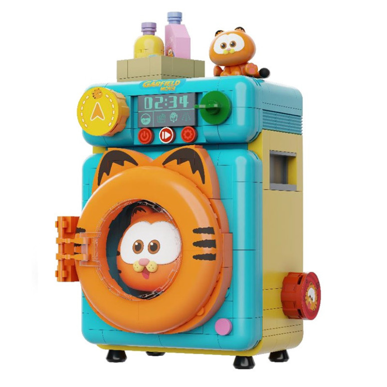 Pantasy - Garfield Fantastische Maschinen Serie - Garfield Waschmaschine (Set zum Bauen)