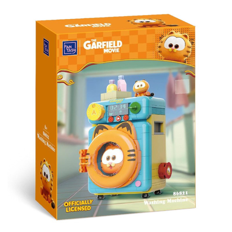 Pantasy - Garfield Fantastische Maschinen Serie - Garfield Waschmaschine (Set zum Bauen)